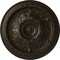 Ekena Millwork Oslo Ceiling Medallion (Fits Canopies up to 7 5/8"), Hand-Painted Stone Hearth, 38 3/8"OD x 2 7/8"P CM38OSSHF - alternate 1
